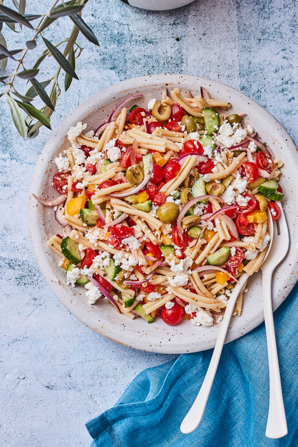 Image of Castelvetrano Greek Pasta Salad